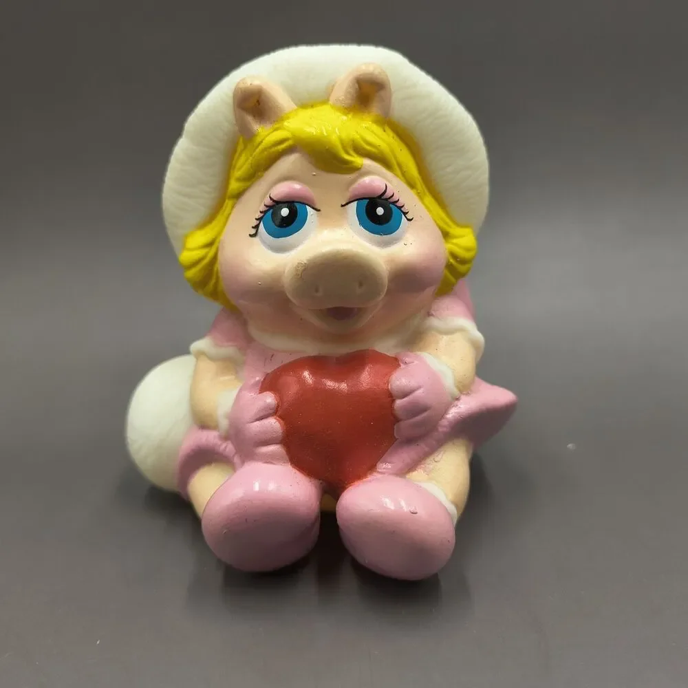 Vintage 1989 Remco Muppet Babies Miss Piggy Squeeze/Squeaky Bath Toy NWOP